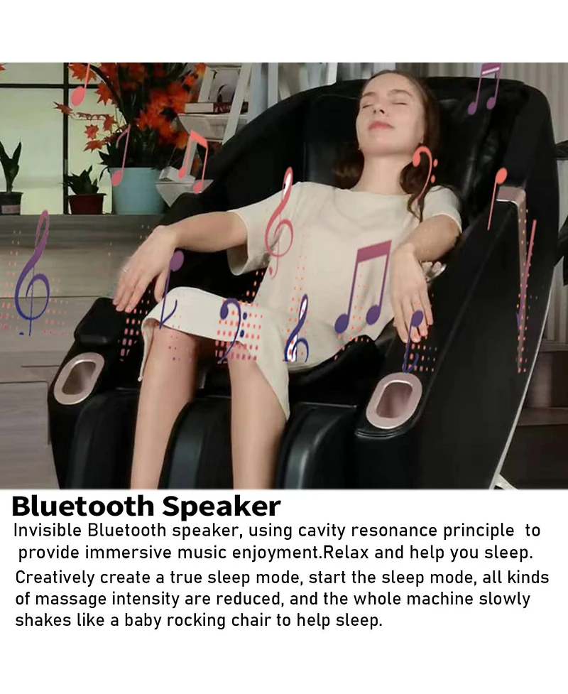 Streamdale Furniture Revolutionary 2D Zero-Gravity Robotic Massage Chair with Innovative 4-Wheel Navigation