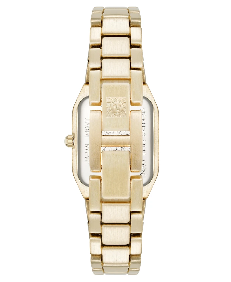 Anne Klein Women's Quartz Roman Numeral Bezel Gold-Tone Alloy Metal Watch, 23mm
