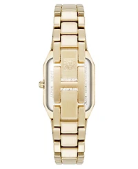 Anne Klein Women's Quartz Roman Numeral Bezel Gold-Tone Alloy Metal Watch, 23mm