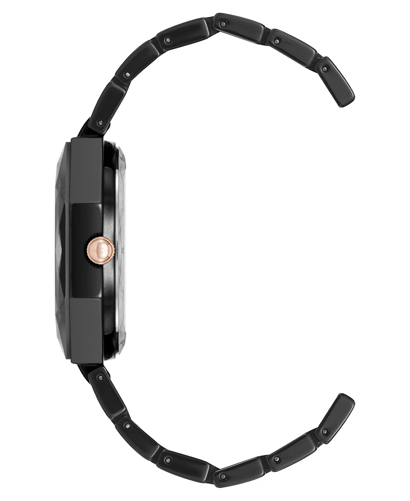 Anne Klein Women's Quartz Black Octagonal Ceramic Watch, 32mm