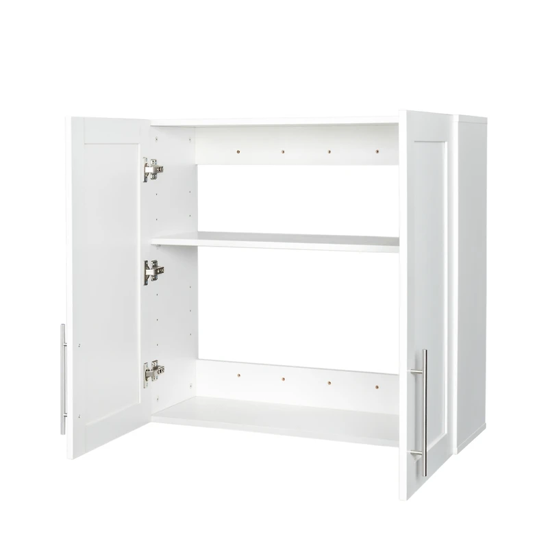 Streamdale Furniture Stackable Wall Mounted Storage Cabinet, 11.81" D X 31.50"W X 29.92" H, White