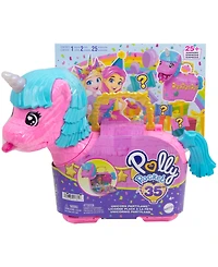 Polly Pocket Unicorn Partyland Playset with 2 Micro Dolls