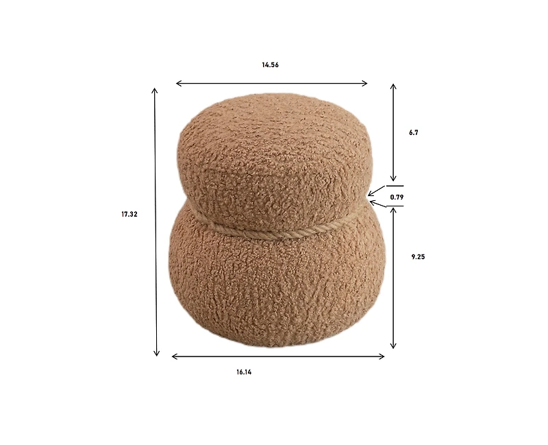 Streamdale Plush Snowman Stool for Playful Spaces