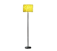 Streamdale 63"In Yellow Roses In Bloom Acrylic/Metal Floor Lamp