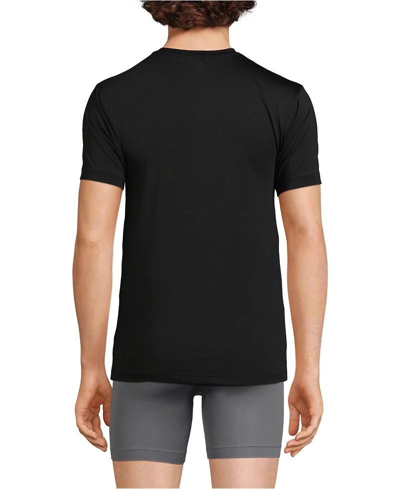 Lands' End Men's Flex Performance Crewneck Undershirt