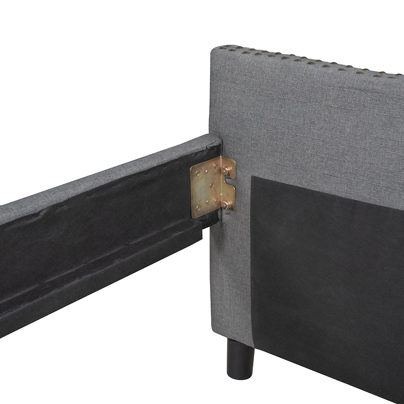 Streamdale Upholstered Daybed With Two Drawers, Wood Slat Support Full Size