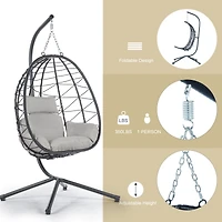 Streamdale Egg Chair with Stand for Indoor and Outdoor Use