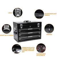 Streamdale 3 Drawers Tool Box With Tool Set