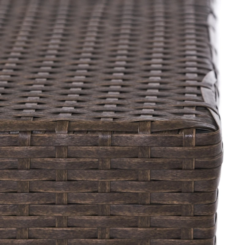 Streamdale Modern Woven Outdoor Side Table for Patio or Deck