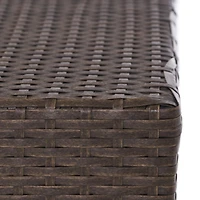 Streamdale Modern Woven Outdoor Side Table for Patio or Deck
