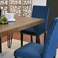Streamdale Furniture Ashzo 5-Piece Dining Set, Hairpin Dining Table with 4 Chairs, 3 Color Options