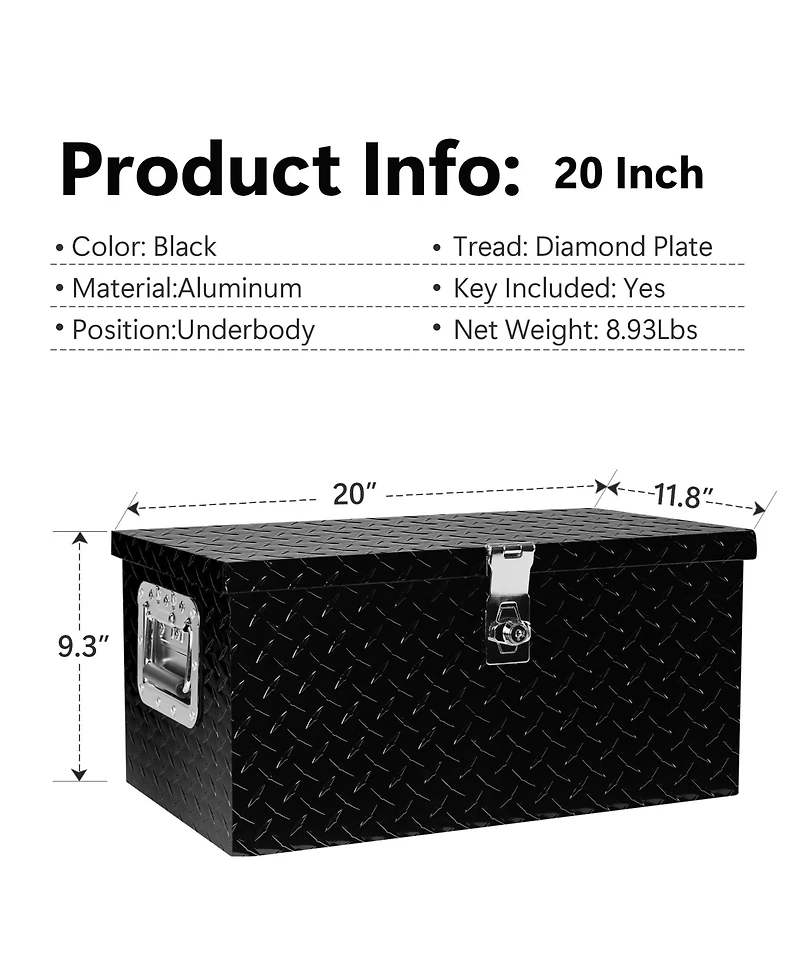 Streamdale Ultralight All-Terrain Storage Chest for Trucks and ATVs