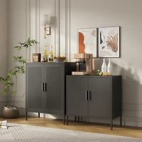 Heavy-Duty Steel Storage Cabinet with Adjustable Shelves and Secure Lock