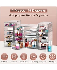 Sorbus Drawers Acrylic Organizer for Makeup, Organization and Storage, Art Supplies, Jewelry, Stationary