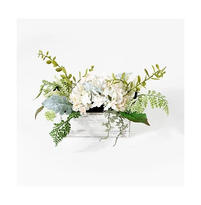 Faux 13 Inch Hydrangea Potted Arrangement