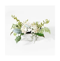 Faux 13 Inch Hydrangea Potted Arrangement