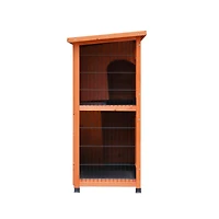 Streamdale 2-Story Outdoor Rabbit Hutch with Run & Removable Trays
