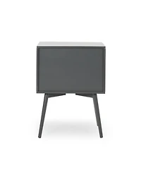 Streamdale Mid-Century Modern Side Table with Drawer and Open Shelf Storage