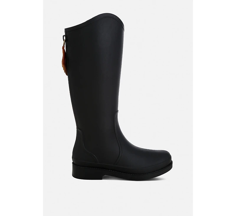 Indiana Charm Detail Calf Boots Women