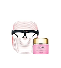 GLO24K 7 Color Led Beauty Mask + Collagen Cream.