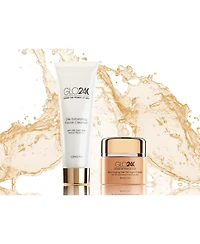 GLO24K Exfoliating Facial Cleanser & Night Cream