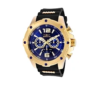 Invicta Men's I-Force Quartz Chronograph Blue Dial Polyurethane Watch