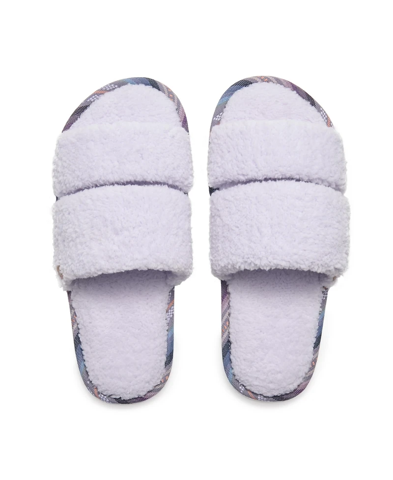 Women s Equinox Sherpa Double Strap Slippers / House Shoes