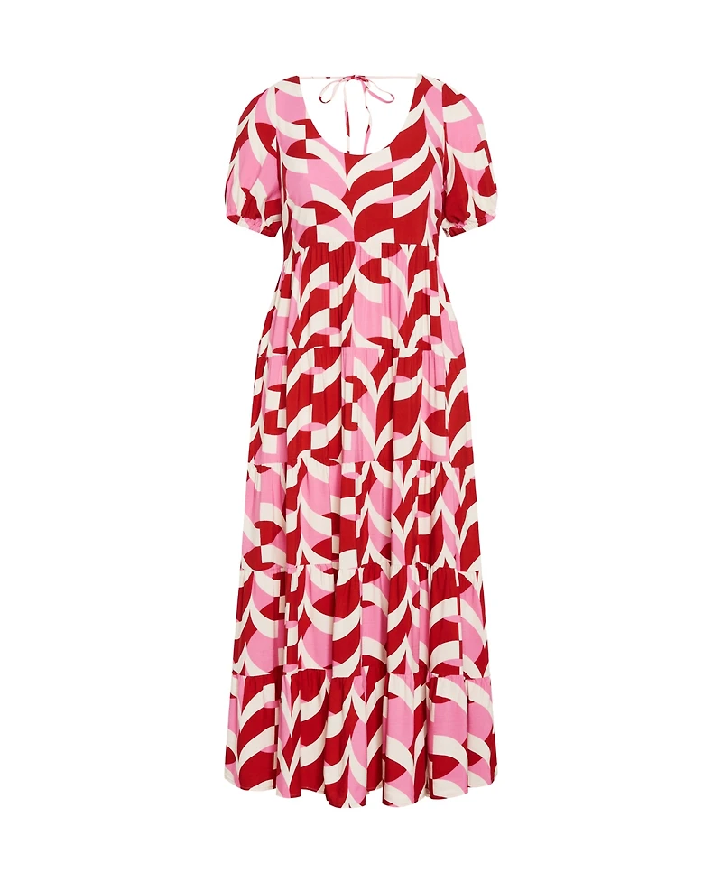 City Chic Plus Size Mila Print Dress