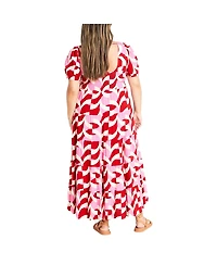 City Chic Plus Size Mila Print Dress