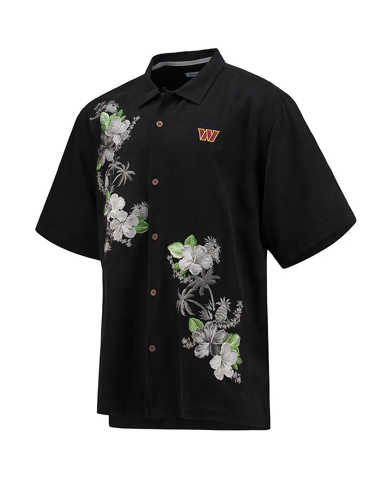 Tommy Bahama Men's Black Washington Commanders Azule Oasis Button-Up Shirt