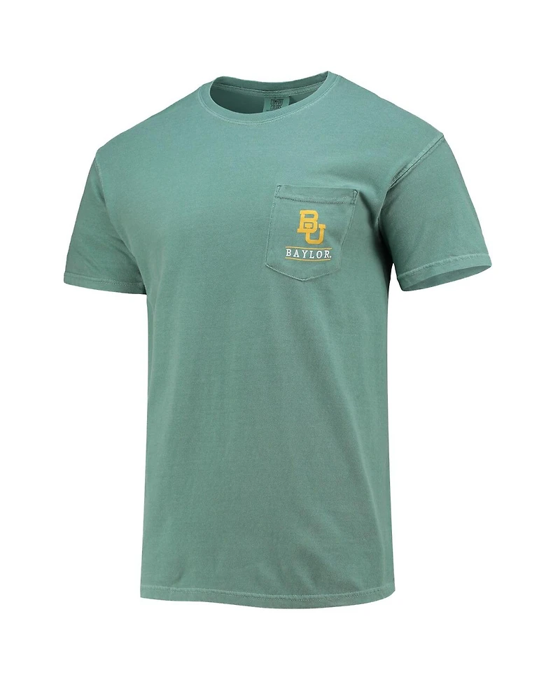 Image One Men's Green Baylor Bears Circle Campus Scene T-Shirt