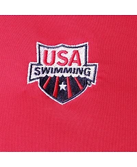 Columbia Men's Red Usa Swimming Swim Team Sand Save Polo Shirt