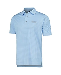 FootJoy Men's Light Blue Valspar Championship Micro Feeder Stripe Lisle ProDry Polo