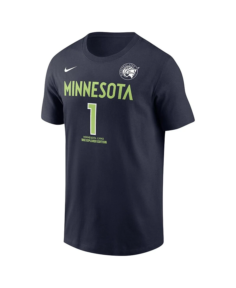 Nike Men's and Women's Diamond Miller Navy Minnesota Lynx Explorer Edition Name Number T-Shirt