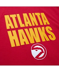Mitchell & Ness Men's Red Atlanta Hawks Hardwood Classics Legendary Slub T-Shirt