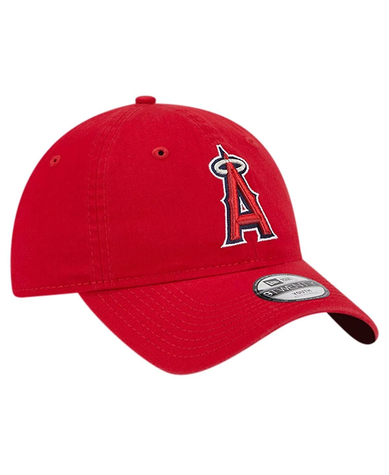 New Era Big Boys and Girls Red Los Angeles Angels Team Color 9TWENTY Adjustable Hat