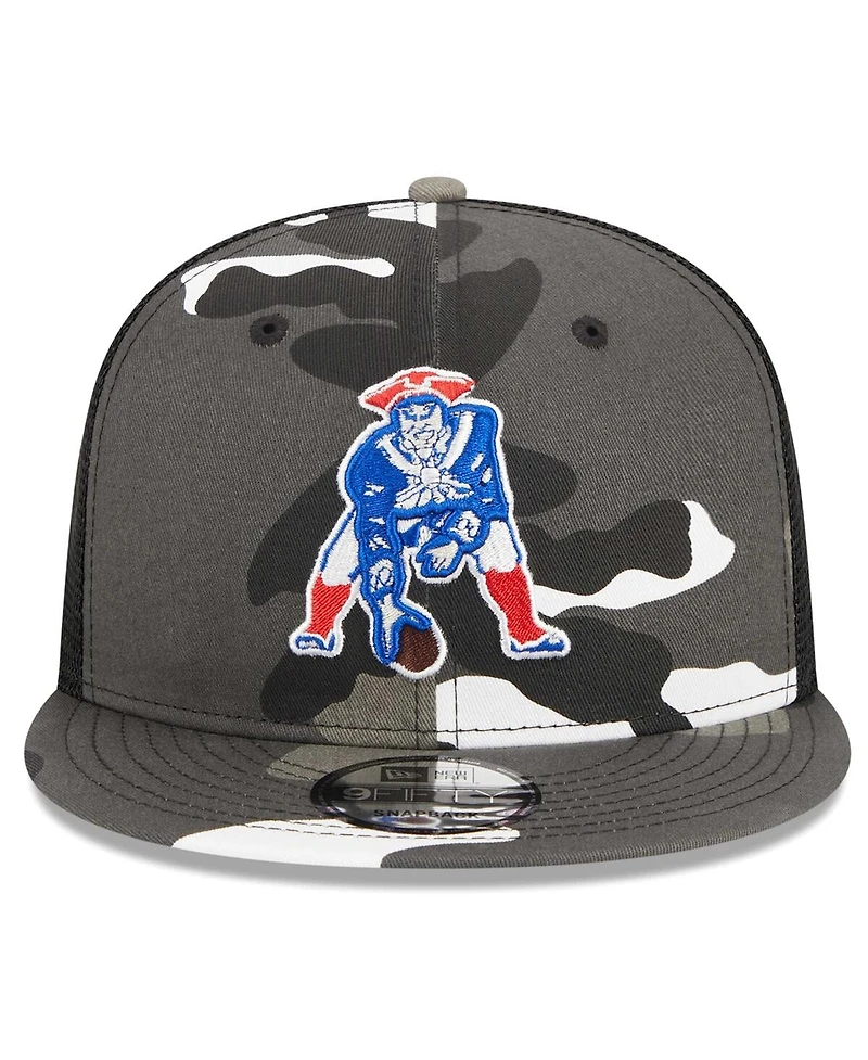New Era Men's Urban Camo New England Patriots 9FIFTY Trucker Snapback Hat