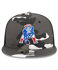 New Era Men's Urban Camo New England Patriots 9FIFTY Trucker Snapback Hat