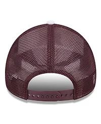 New Era Men's White/Maroon Minnesota Golden Gophers Court Sport Foam A-Frame 9FORTY Adjustable Trucker Hat