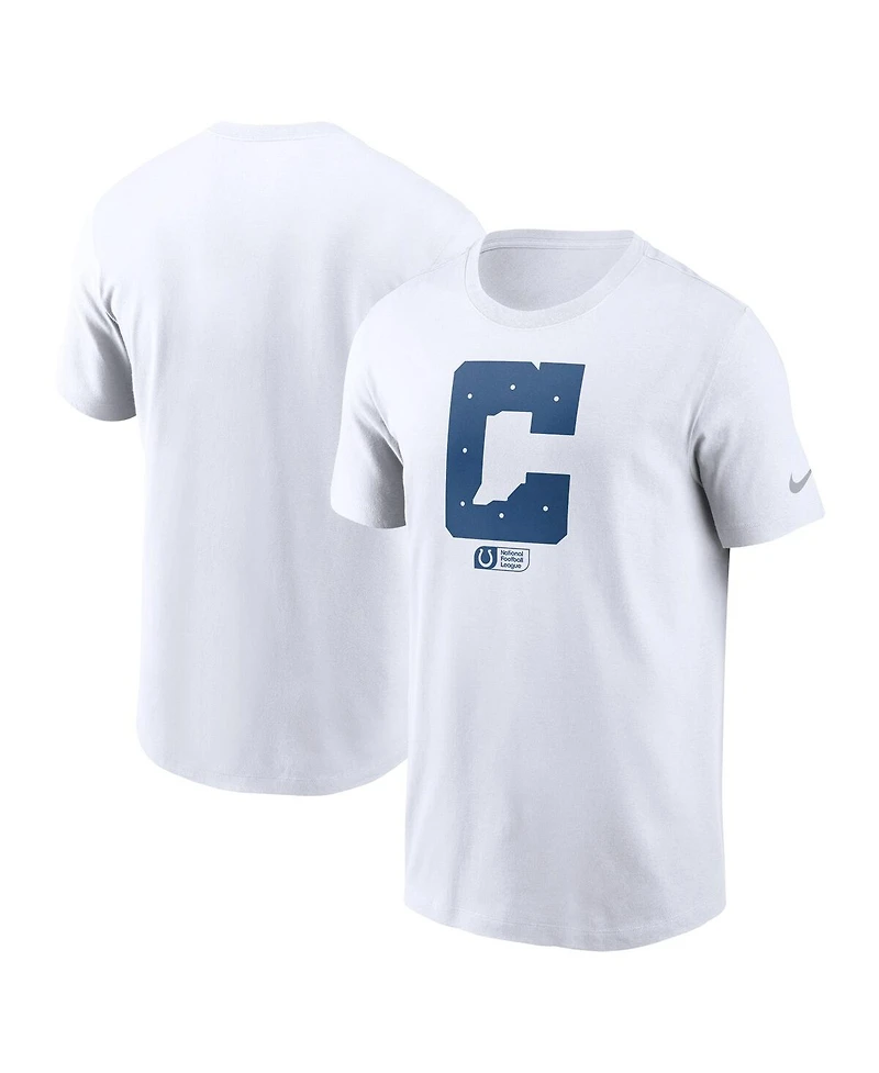 Nike Men's White Indianapolis Colts Faded Essential T-Shirt