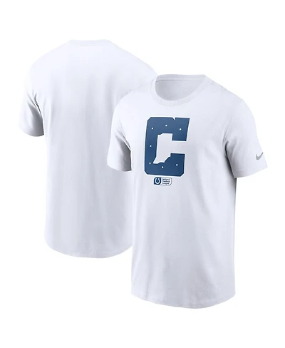 Nike Men's White Indianapolis Colts Faded Essential T-Shirt