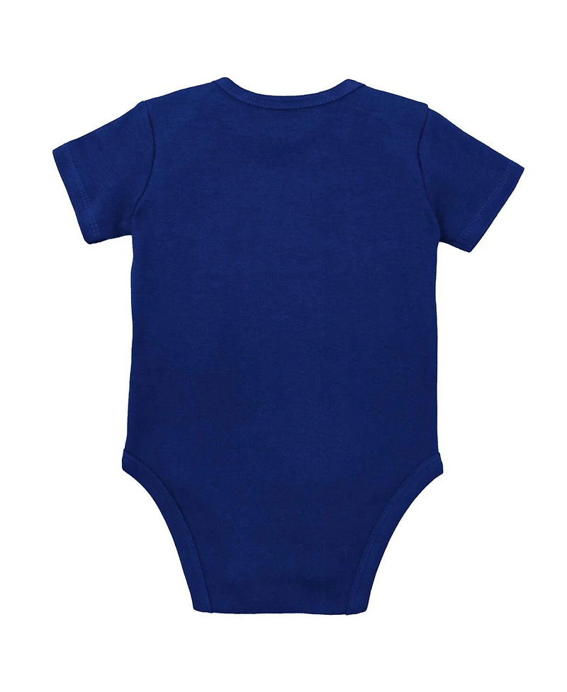 Mitchell & Ness Baby Boys and Girls Red/Royal Buffalo Bills Throwback Big Score Bodysuit, Bib Bootie Set