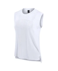 Fanatics Women's White Miami Dolphins Studio Gym Tank Top