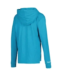 Mitchell & Ness Big Boys and Girls Teal Charlotte Hornets Hardwood Classics Legendary Slub Lightweight Pullover Hoodie