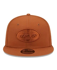 New Era Men's Brown New York Jets Color Pack 9FIFTY Snapback Hat