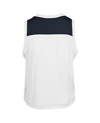 '47 Brand Women's White 2024 Mlb All-Star Game Premier Zoey Waist Length Tank Top