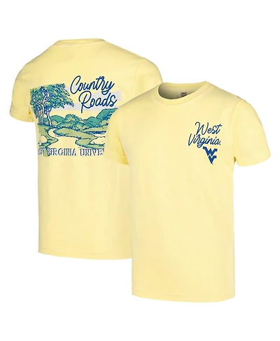 Image One Big Boys and Girls Gold West Virginia Mountaineers Hyperlocal Comfort Colors T-Shirt