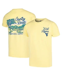 Image One Big Boys and Girls Gold West Virginia Mountaineers Hyperlocal Comfort Colors T-Shirt
