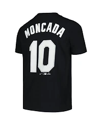 Nike Big Boys and Girls Yoan Moncada Black Chicago White Sox Home Player Name Number T-Shirt