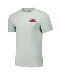 Image One Men's and Women's Gray Arkansas Razorbacks Hyper Local Campus Patches T-Shirt